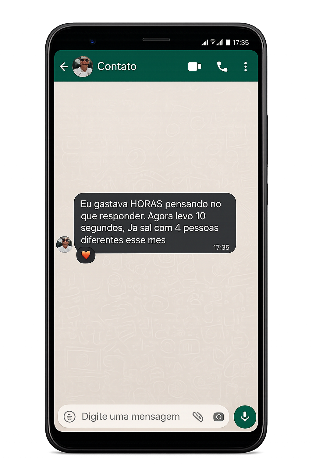 Depoimento WhatsApp - 4 encontros em um mês